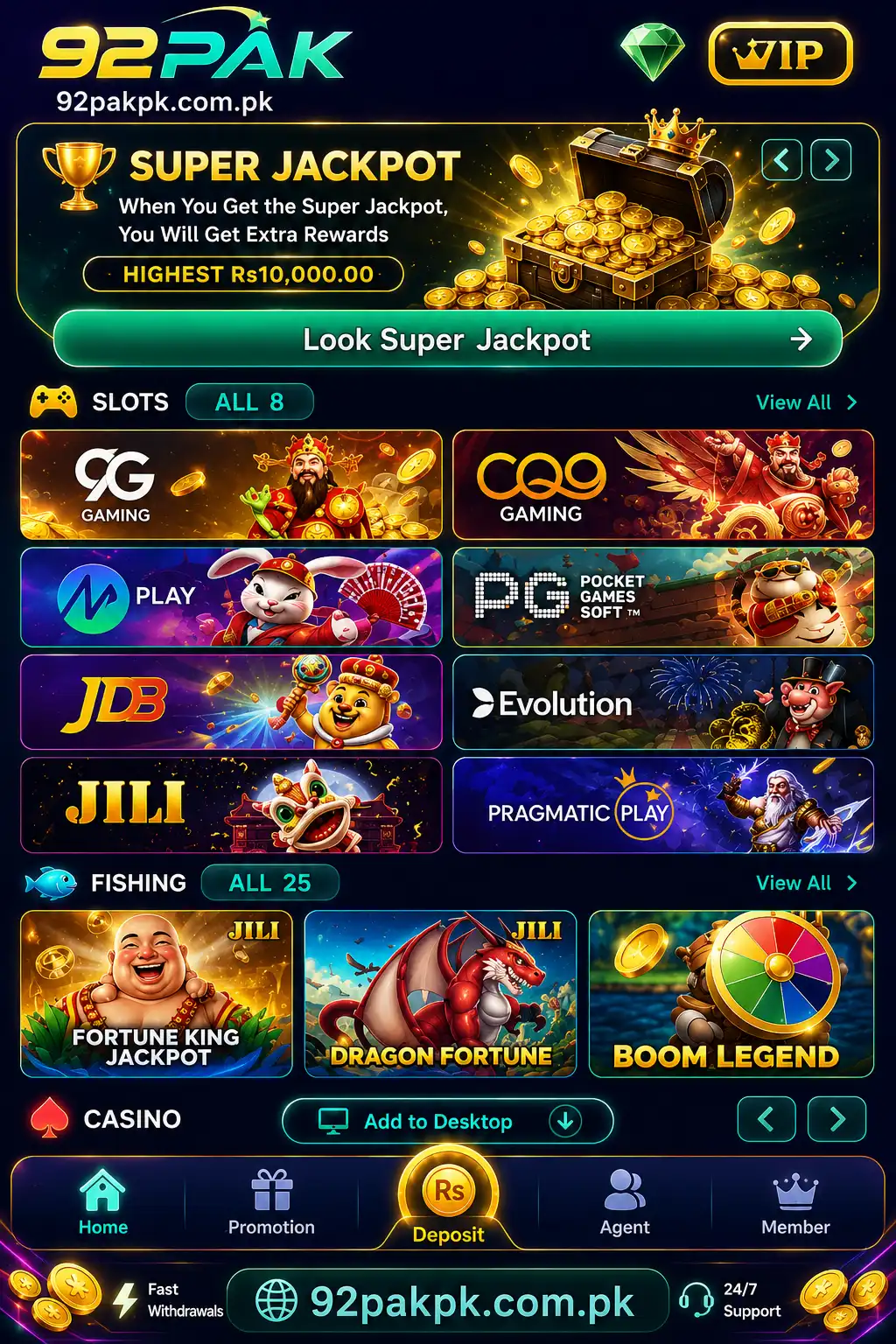 92 Pak game overview